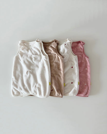 [PRE-ORDER] Embroidered Microfiber Sleep Vest