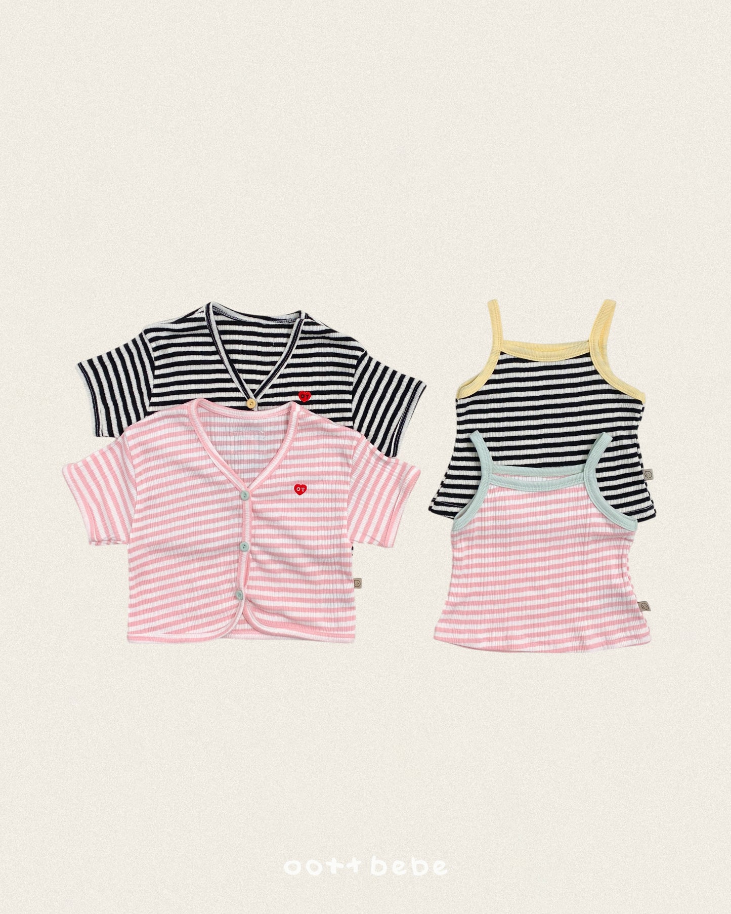 [PRE-ORDER] Knit Ribbed Tank Top + Cardigan Set