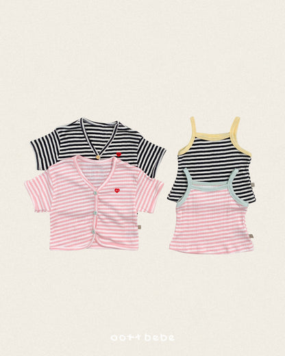 [PRE-ORDER] Knit Ribbed Tank Top + Cardigan Set