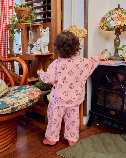 [PRE-ORDER] Little Farm Waffle Anorak Bottom Set