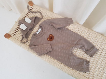 [PRE-ORDER] Bear Body Suit + Bonnet Set