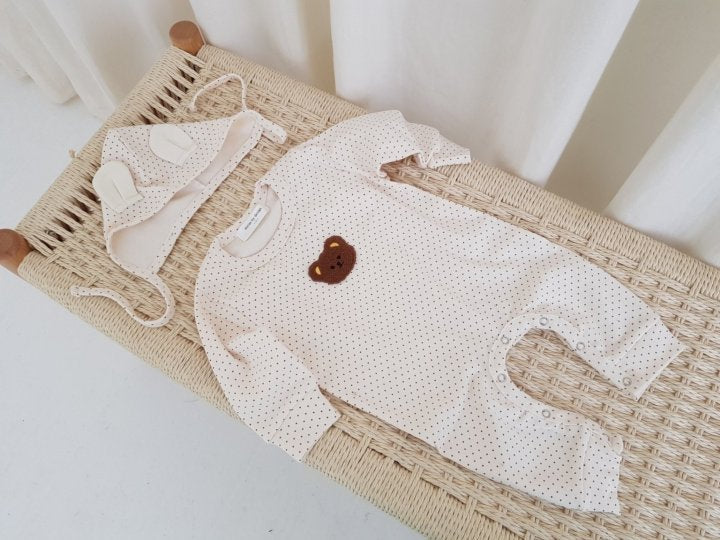[PRE-ORDER] Bear Body Suit + Bonnet Set