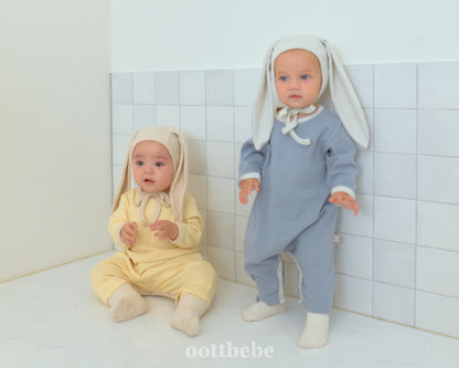 [PRE-ORDER] Butter Cream Body Suit + Bonnet Set