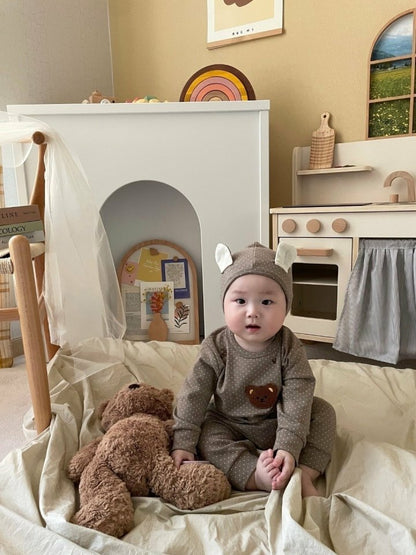 [PRE-ORDER] Bear Body Suit + Bonnet Set