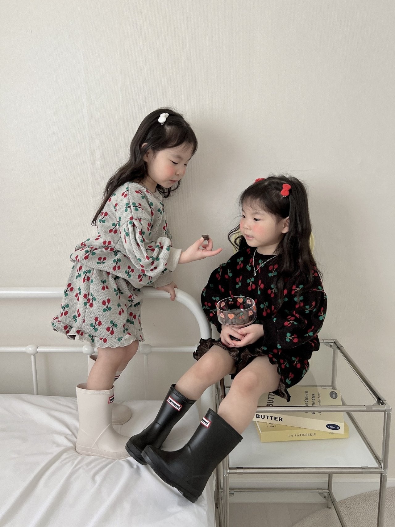 [PRE-ORDER] Cherry Frill Top Bottom Set