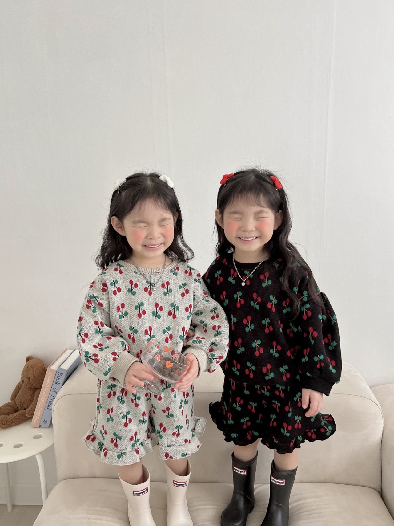 [PRE-ORDER] Cherry Frill Top Bottom Set