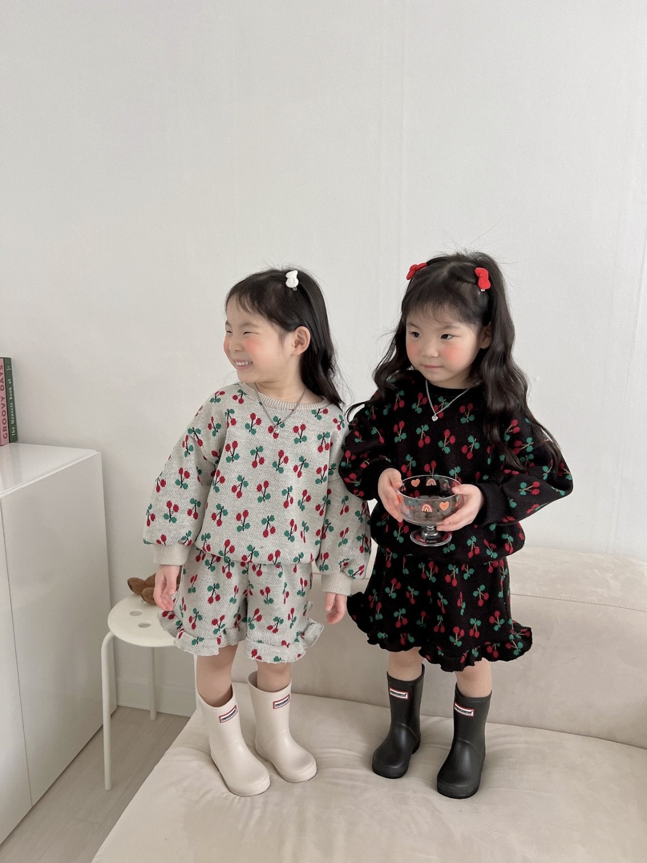 [PRE-ORDER] Cherry Frill Top Bottom Set