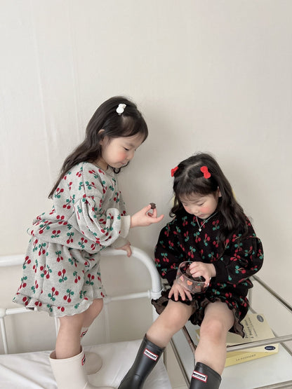 [PRE-ORDER] Cherry Frill Top Bottom Set
