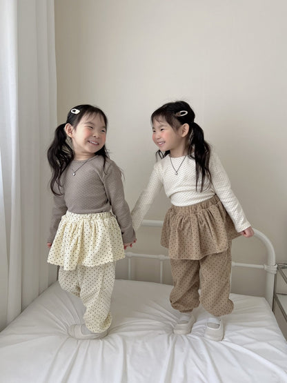 [PRE-ORDER] Dot Frill Jogger Pants