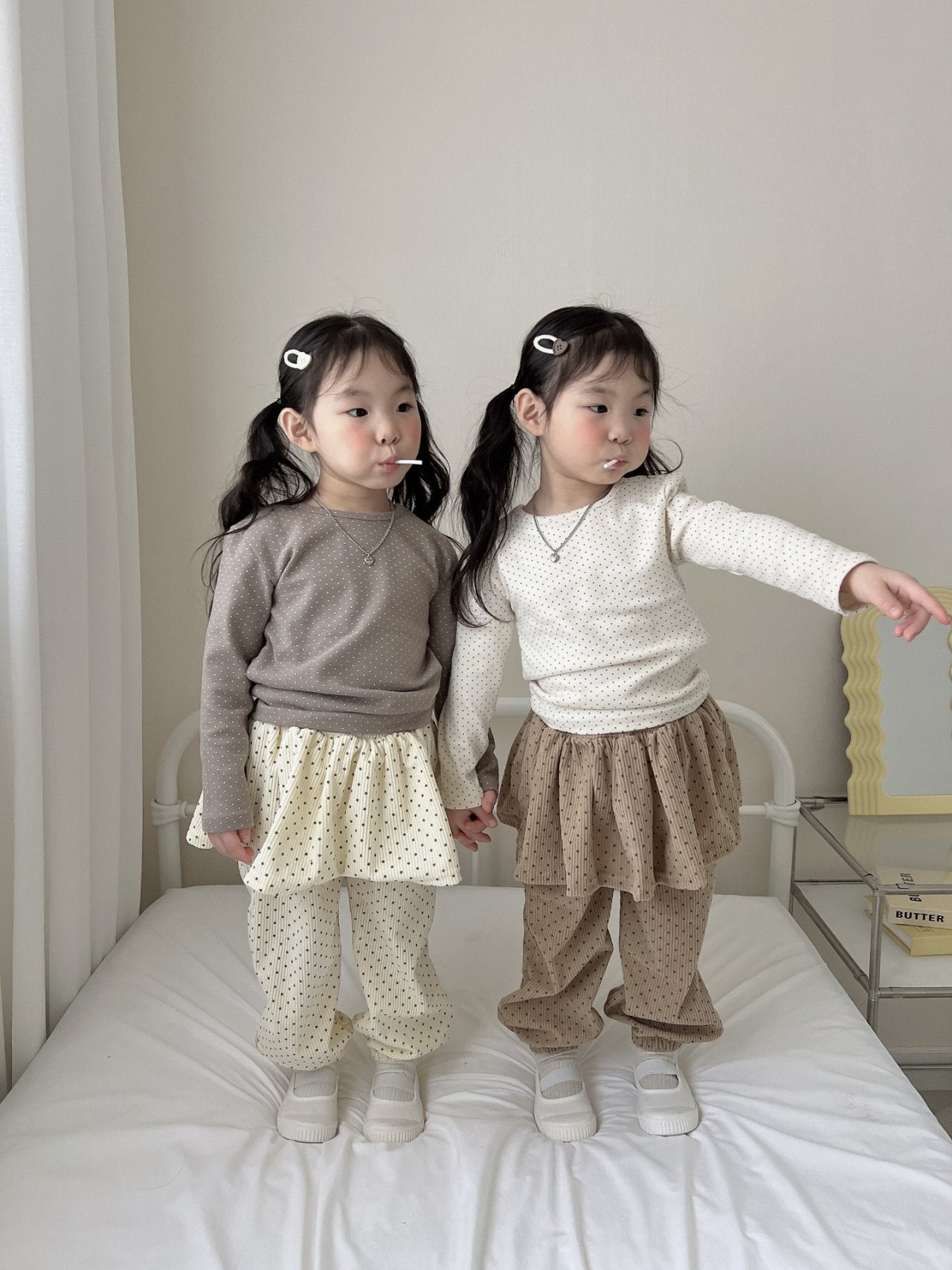 [PRE-ORDER] Dot Frill Jogger Pants