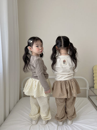 [PRE-ORDER] Dot Frill Jogger Pants