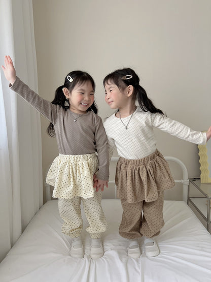[PRE-ORDER] Dot Frill Jogger Pants