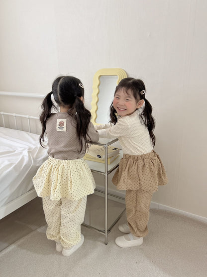 [PRE-ORDER] Dot Frill Jogger Pants