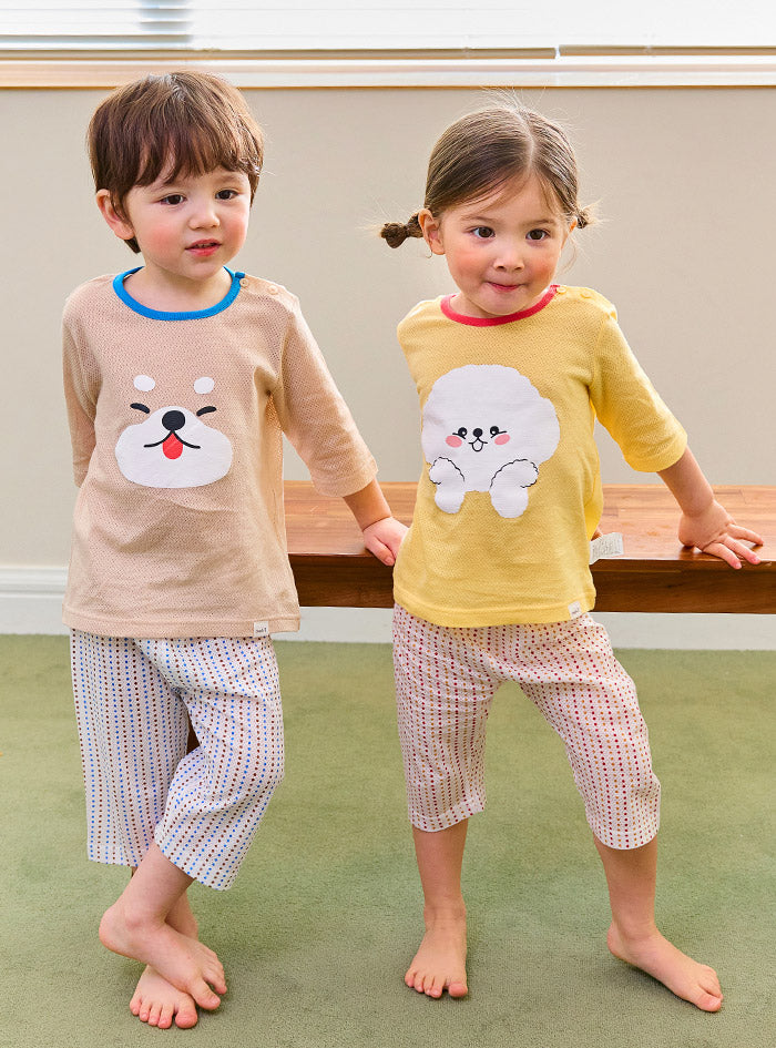 Animal Mesh 3/4 Home Wear Set