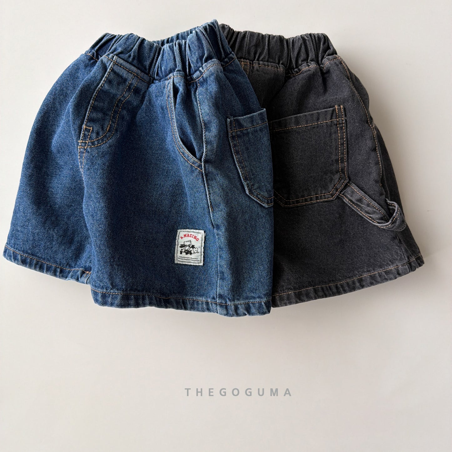 [PRE-ORDER] Wide Half Ring Denim Pants