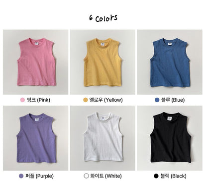 [PRE-ORDER] Over Fit Sleeveless T-Shirts