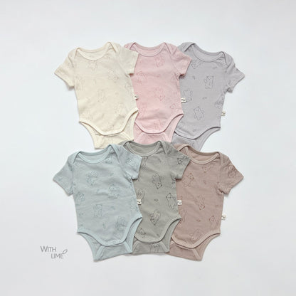 [PRE-ORDER] Summer Fish Bear Body Suit