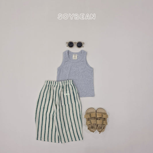 Linen Curve Pants [Green/M(3-4yr)]