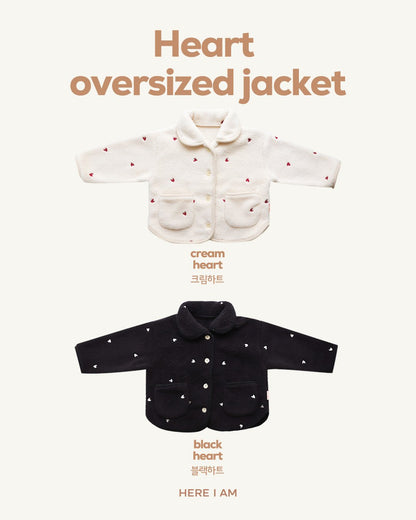 [PRE-ORDER] Heart Overfit Jacket (Mom Couple)