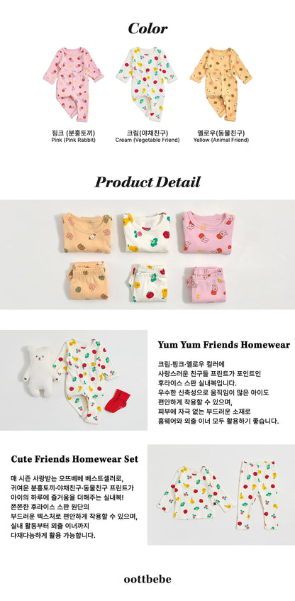 [PRE-ORDER] Yum Yum Friends Home Wear Set