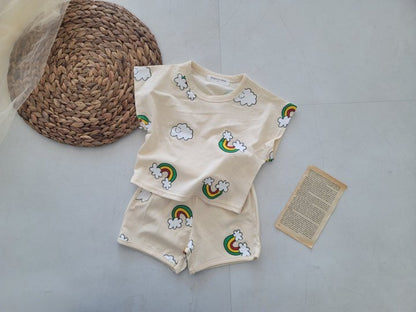 [PRE-ORDER] Rainbow Cloud Top Bottom Set