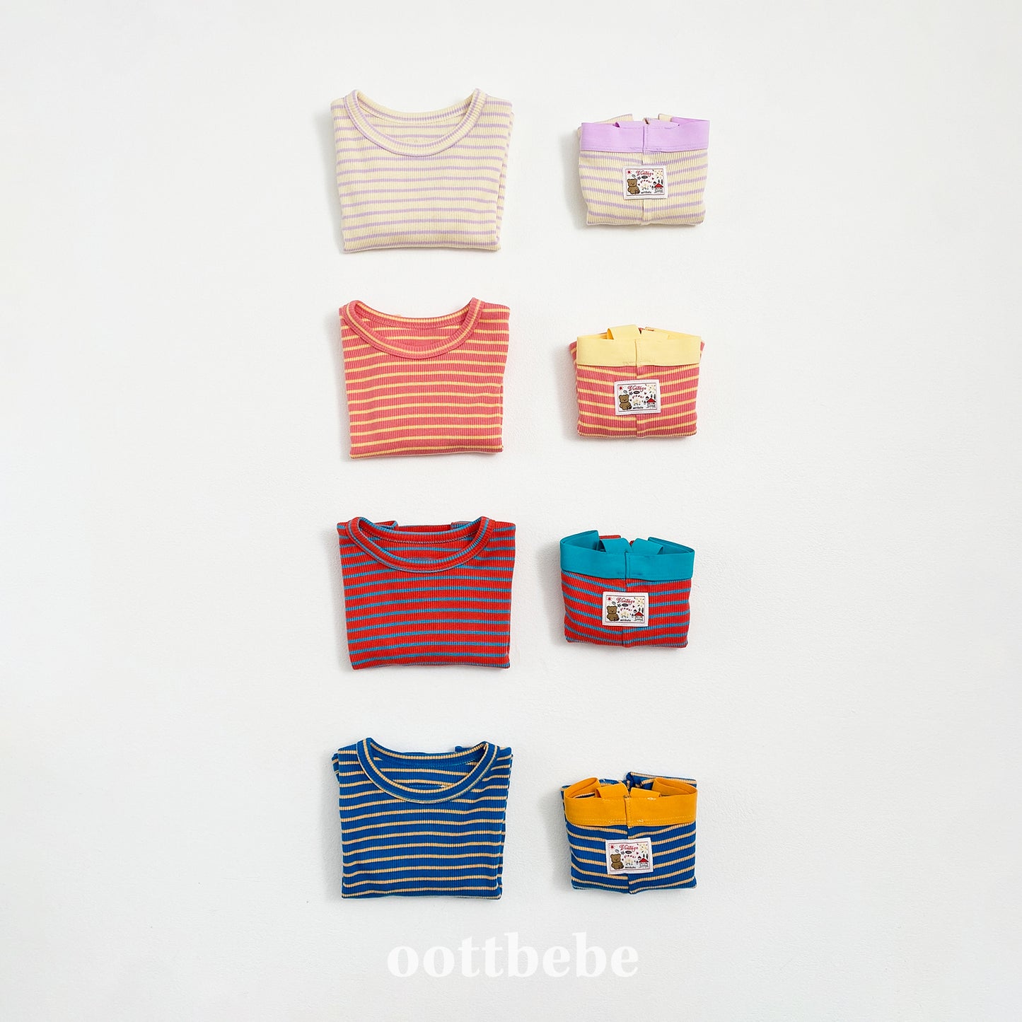 [PRE-ORDER] Macaroon Suspender Baby Top Bottom Set