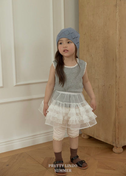 [PRE-ORDER] Lace Sleeveless T-Shirts
