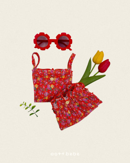 [PRE-ORDER] Flower Pleats Baby Set