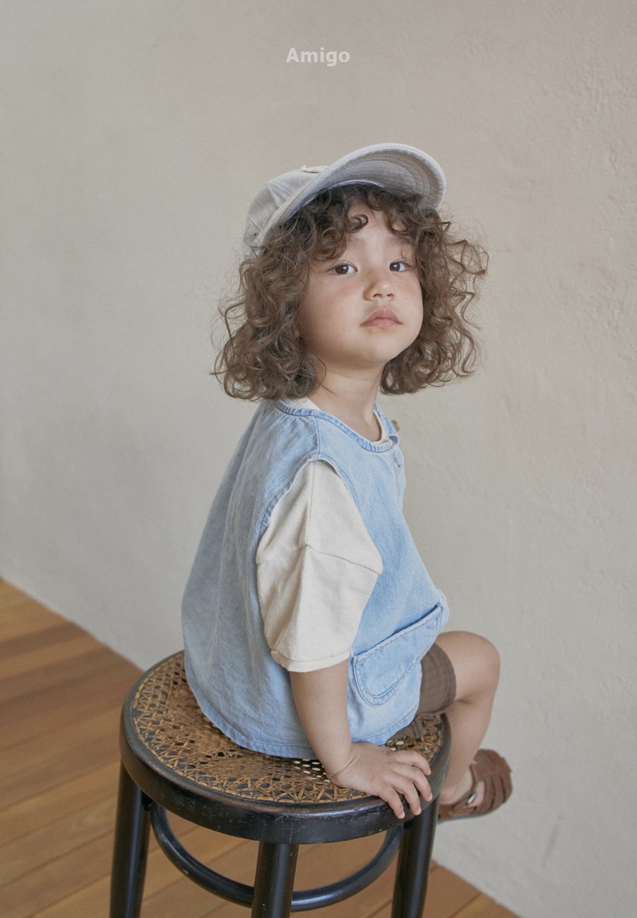 [PRE-ORDER] Round Denim Vest