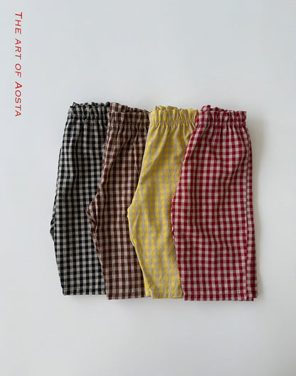 [PRE-ORDER] Caramel Check Pants