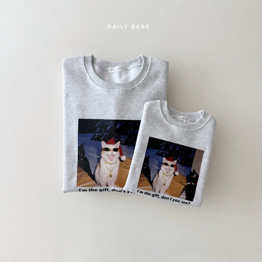 [PRE-ORDER] Santa Cat Sweatshirts (Mom Couple)