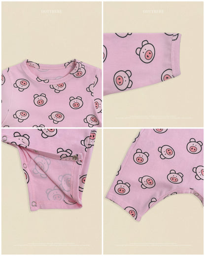 [PRE-ORDER] Little Farm Body Suit + Bonnet Set