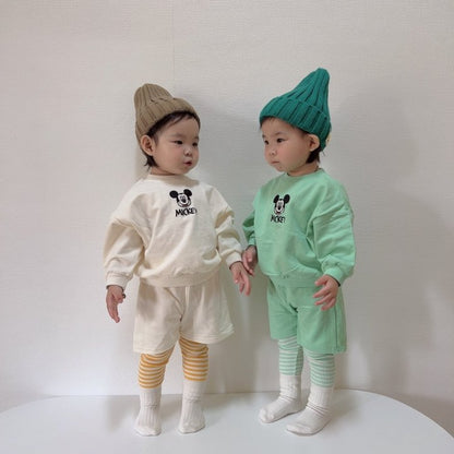[PRE-ORDER] Mickey Embroidery Top Bottom Set