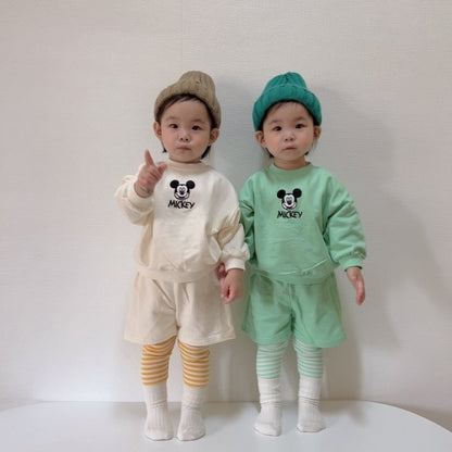[PRE-ORDER] Mickey Embroidery Top Bottom Set