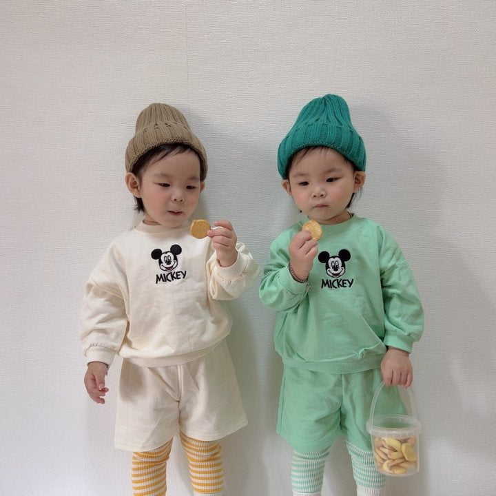 [PRE-ORDER] Mickey Embroidery Top Bottom Set