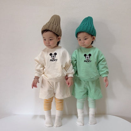 [PRE-ORDER] Mickey Embroidery Top Bottom Set