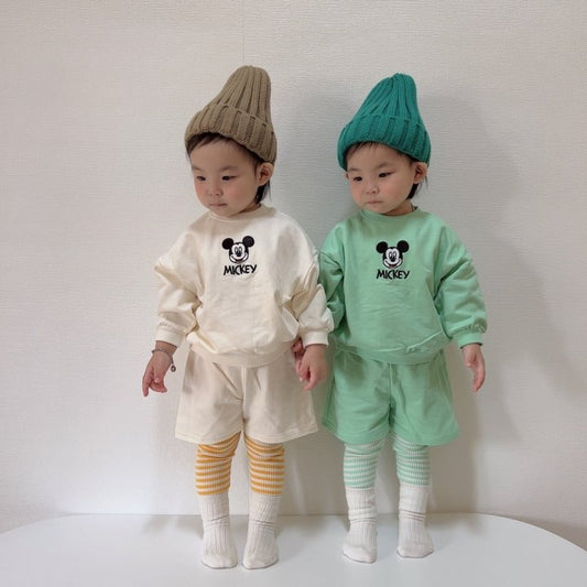 [PRE-ORDER] Mickey Embroidery Top Bottom Set