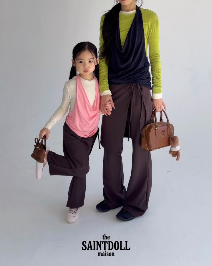 [PRE-ORDER] Wrap Boot-Cut Pants (Mom Couple)