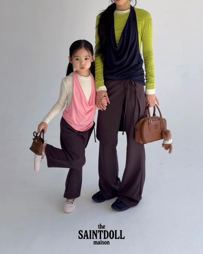 [PRE-ORDER] Wrap Boot-Cut Pants (Mom Couple)