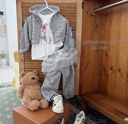 [PRE-ORDER] Floral Ribbon Hoodie Jumper