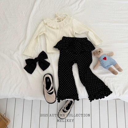 [PRE-ORDER] Double Frill Boot-Cut Pants