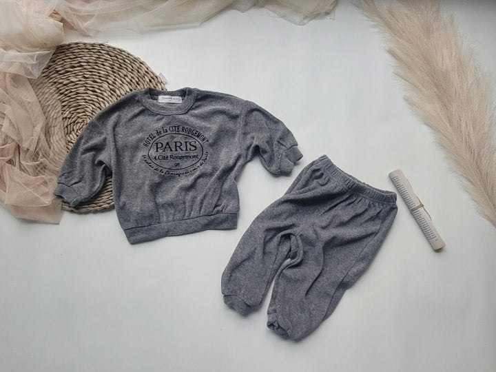 [PRE-ORDER] Paris Velour Top Bottom Set