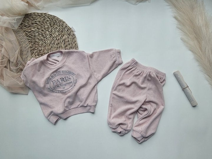 [PRE-ORDER] Paris Velour Top Bottom Set