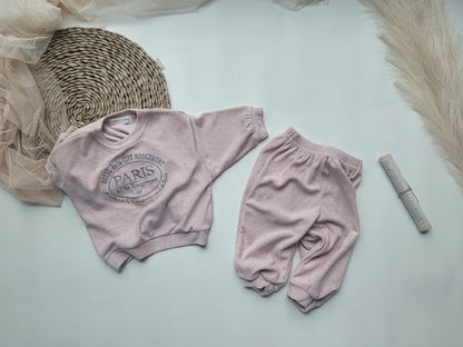 [PRE-ORDER] Paris Velour Top Bottom Set