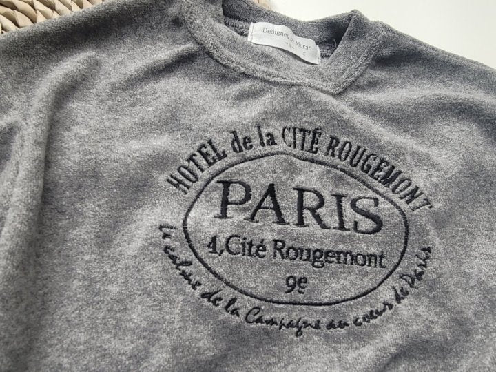 [PRE-ORDER] Paris Velour Top Bottom Set