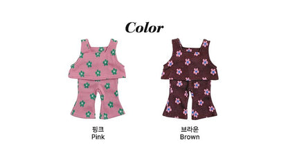 [PRE-ORDER] Flower Vest Bottom Set