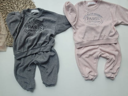 [PRE-ORDER] Paris Velour Top Bottom Set