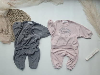 [PRE-ORDER] Paris Velour Top Bottom Set