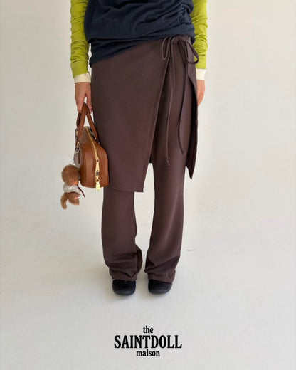 [PRE-ORDER] Wrap Boot-Cut Pants (Mom Couple)