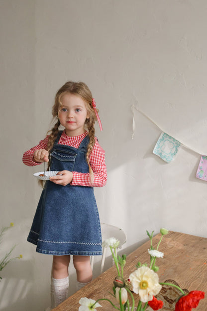 Eva Dress [Blue Denim/120/L(4-5yr)]